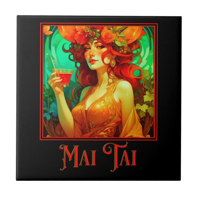 Carreau Art Nouveau Mai Tai (Devant)