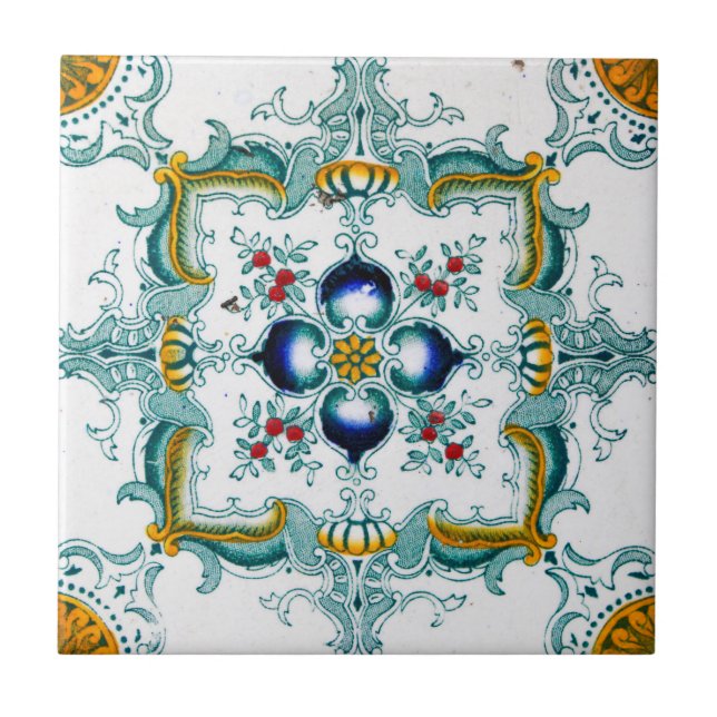 Carreau Art Nouveau Majolica Tile Motif (Devant)