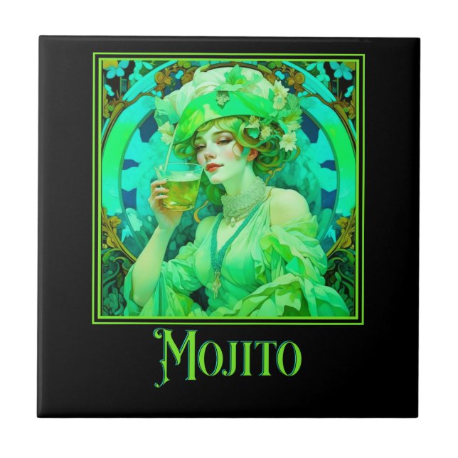 Carreau Art Nouveau Mojito (Devant)