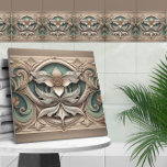 Carreau Art Nouveau Ornement frontalier floral<br><div class="desc">Art Nouveau Ornement frontalier floral</div>