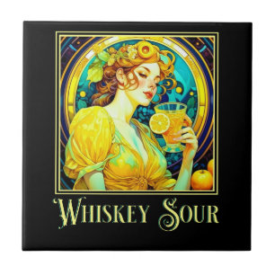 Carreau Art Nouveau Whiskey Sour