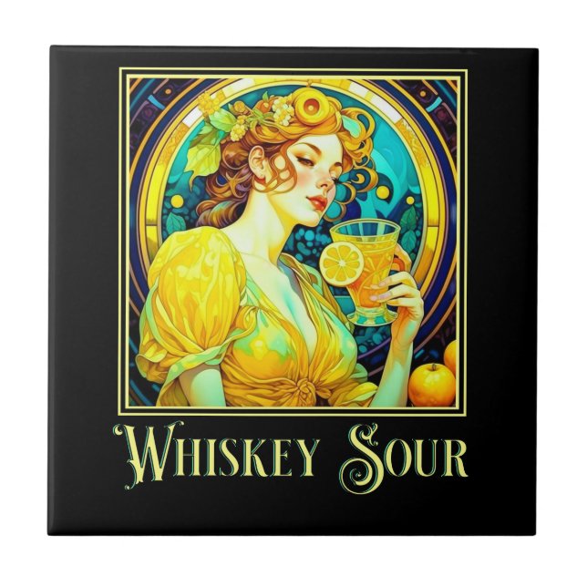 Carreau Art Nouveau Whiskey Sour (Devant)