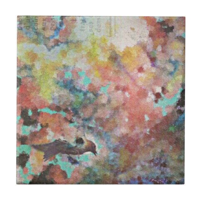 Carreau Art numérique Bluebird (Devant)