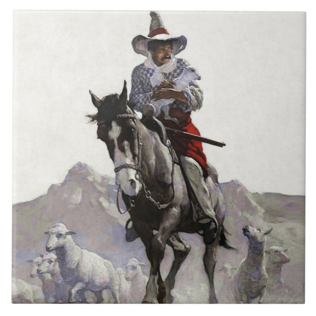 Carreau Art occidental secouru par NC Wyeth (Devant)