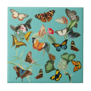 Carreau Art papillon vintage, nombreuses sortes et couleur