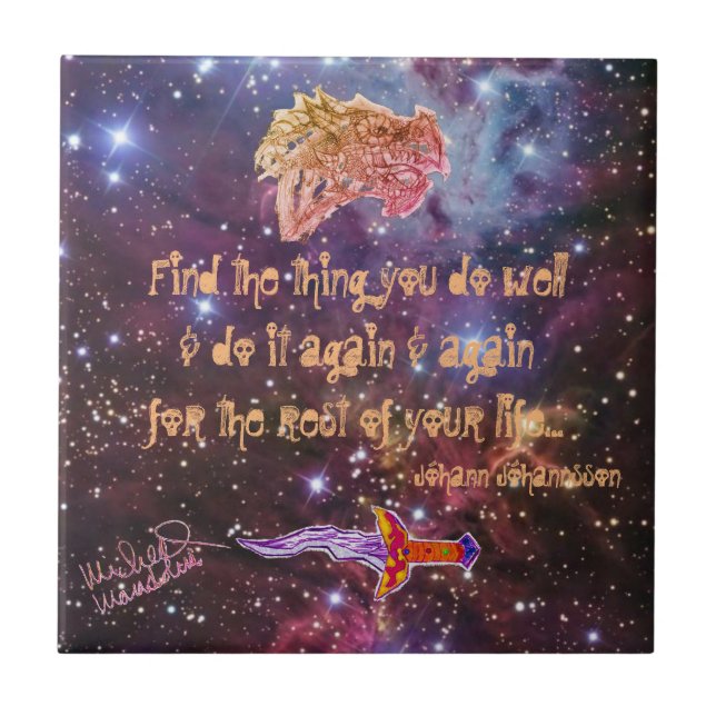 Carreau Art par Micheal Inspiration Dragon Carrelage céram (Devant)