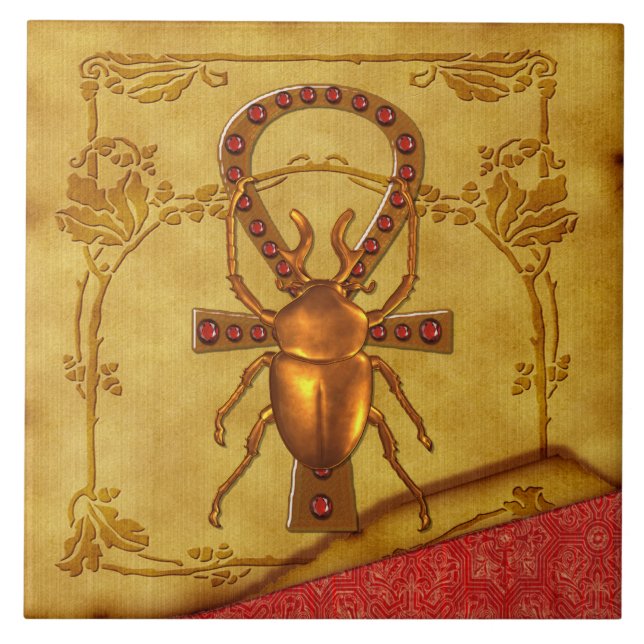 Carreau Art populaire optique égyptien (Devant)