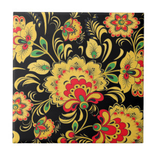 CARREAU ART POPULAIRE RUSSE