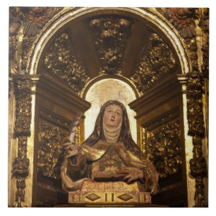 Carreau art religieux représentant Santa Teresa