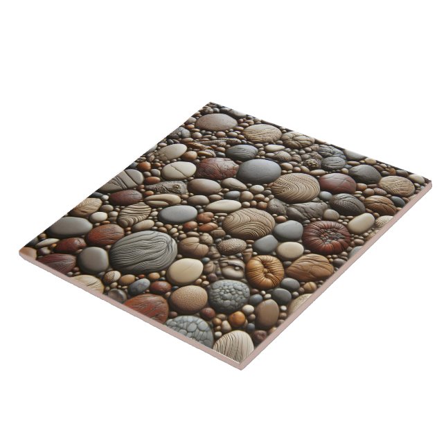 Carreau Art Rock Textile Art (Côté)