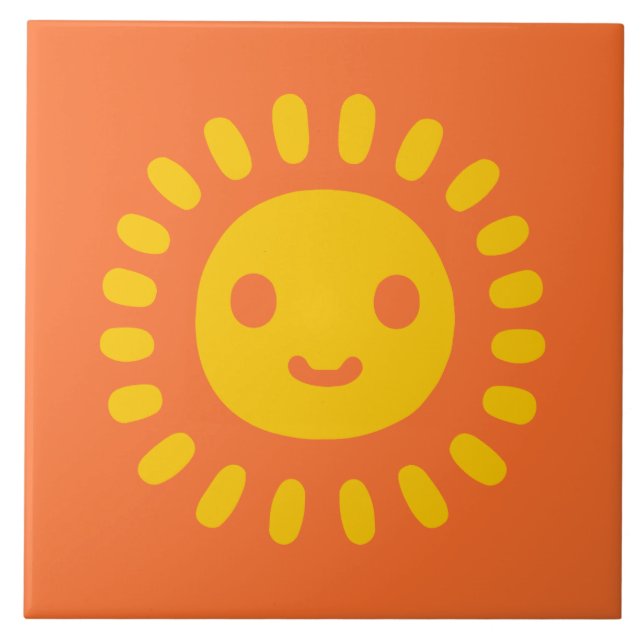 Carreau Art solaire jaune (Devant)