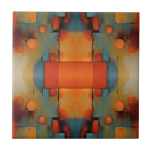 Carreau Art textile Abstrait : Nature concept art couleurs