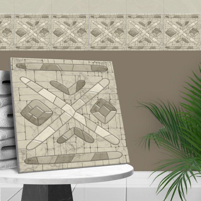 Carreau Art Tribal Sand Mosaic (Créateur téléchargé)