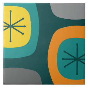 Carreau Art Turquoise des années 1950