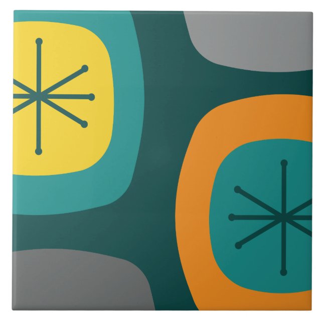 Carreau Art Turquoise des années 1950 (Devant)