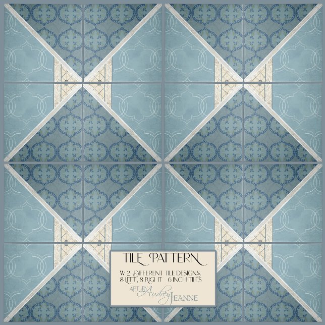 Carreau Artiste Era Arabesque Vintage Collage gauche (Créateur téléchargé)