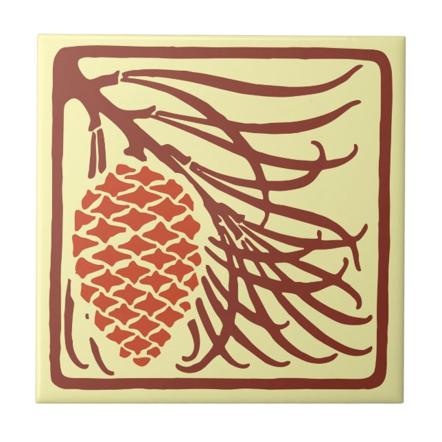 Carreau Arts & Artisanat, Artiste, Style Mission Pinecone (Devant)