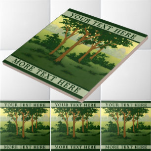 Carreau Arts vintages & Artisanat Style Forêt Frieze Modèl