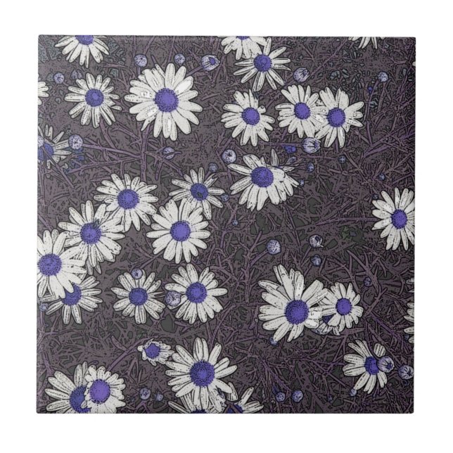 Carreau Artsy Daisies (Devant)