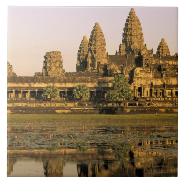 Carreau Asie, Cambodge, Siem Reap. Angkor Wat. (Devant)