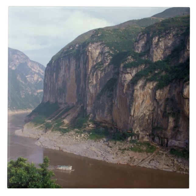 Carreau Asie, Chine, Yangtze Rivière, Trois Gorges. (Devant)
