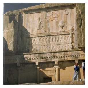 Carreau Asie, Iran, Persépolis.Tombe de Darius le Grand.