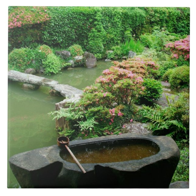 Carreau Asie, Japon, Kyoto. Jardin zen (Devant)