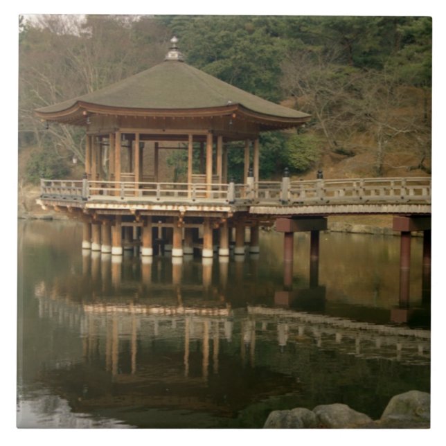 Carreau Asie, Japon, Nara, Temple à Nara (Devant)