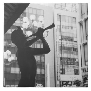 Carreau Asie, Japon, Tokyo. Statue de musique, Shibuyaku