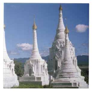 Carreau Asie, Myanmar, lac Inle. Pagodes. 2