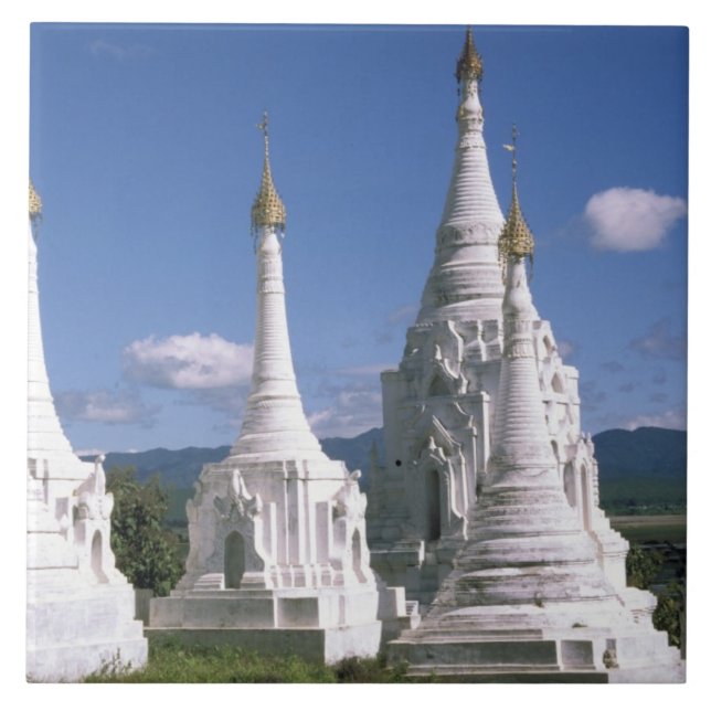 Carreau Asie, Myanmar, lac Inle. Pagodes. 2 (Devant)