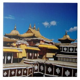 Carreau Asie, Tibet, Lhasa, Palais du Potala dit Rouge