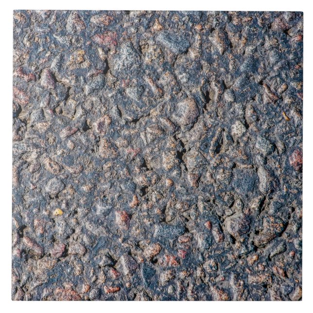 Carreau Asphalte et texture de galets (Devant)