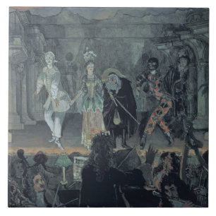 Carreau Assemblée des maçons libres avant l'initiation d'a