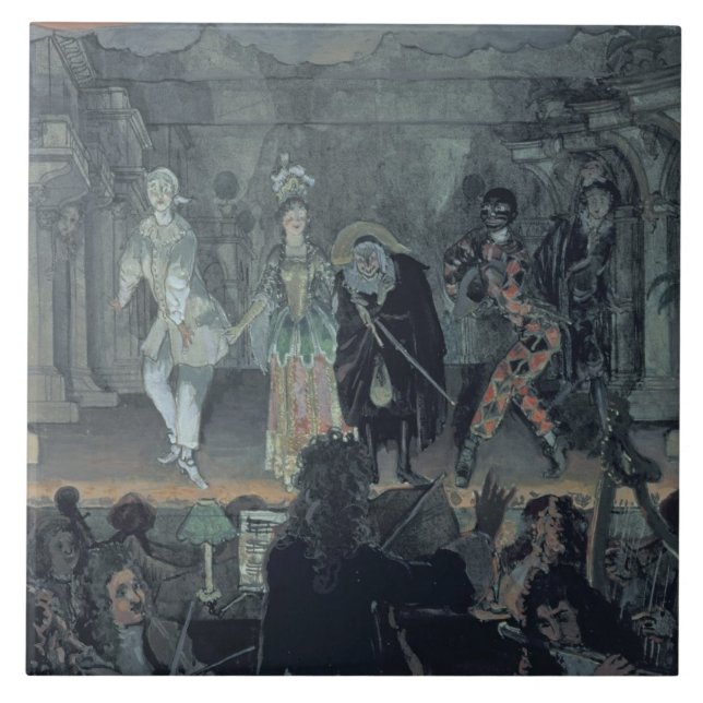 Carreau Assemblée des maçons libres avant l'initiation d'a (Devant)