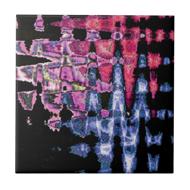 Carreau Assez mignonne pourpre Cendres Gris et Noir Aquare (Devant)