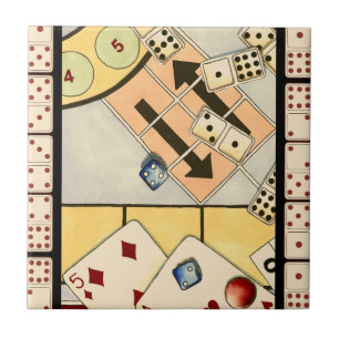 Carreau Assortiment brouillé des jeux de hasard