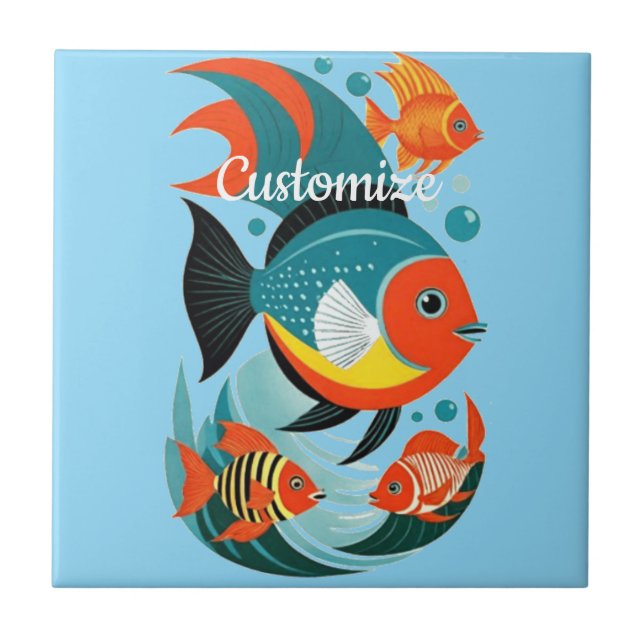Carreau Assortiment de poisson tropical Thunder_Cove (Devant)