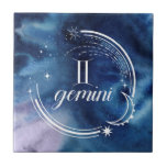 Carreau Astrologie aquarelle - Gemini<br><div class="desc">Aquarelle Gemini par Grace Popp</div>
