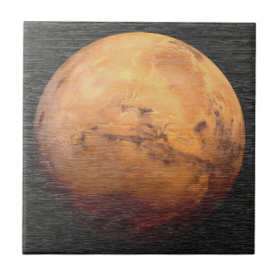Carreau Astronomie de la planète Mars cosmique