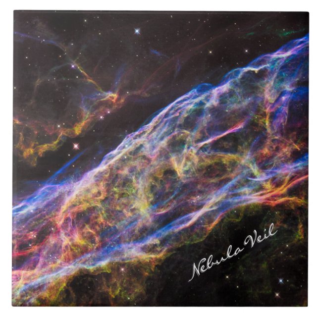 Carreau Astronomie & Nebula Voile, Hubble / Galaxie (Devant)