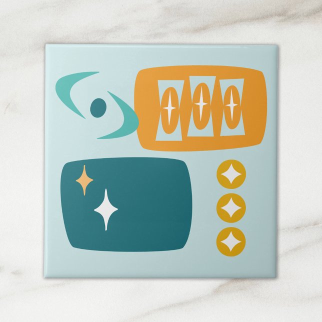 Carreau Atomique Abstraite du milieu du siècle (Créateur téléchargé)