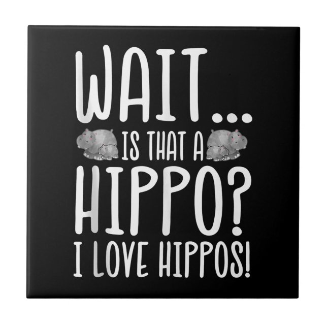 Carreau Attends, C'Est Un Hippo ? J'Aime Les Hippopotames  (Devant)