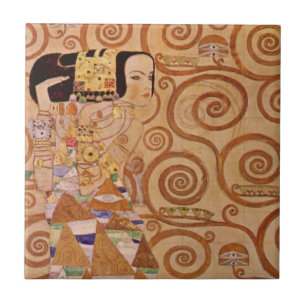 Carreau Attente par Klimt Art Nouveau victorien antique