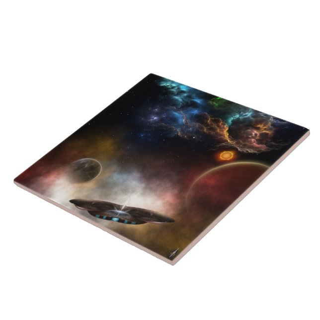 Carreau Au-delà de l'espace et du temps L'art fractal (Côté)