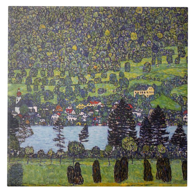 Carreau Au Lac Atter, Gustav Klimt (Devant)