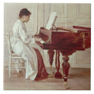 Carreau Au piano, 1887 (huile sur la toile)