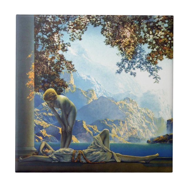 Carreau Aube de Maxfield Parrish (Devant)
