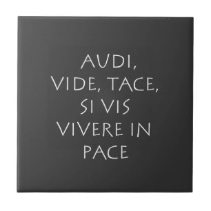 Carreau Audi vide tace est vis viverin en rythme