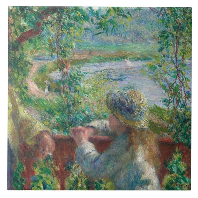 Carreau Auguste Renoir - Près du lac (Devant)